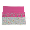 Circular needle case made from Liberty floral fabric, fixed circular sock needle pouch, knitting needle roll, knitters gift, needle holder,