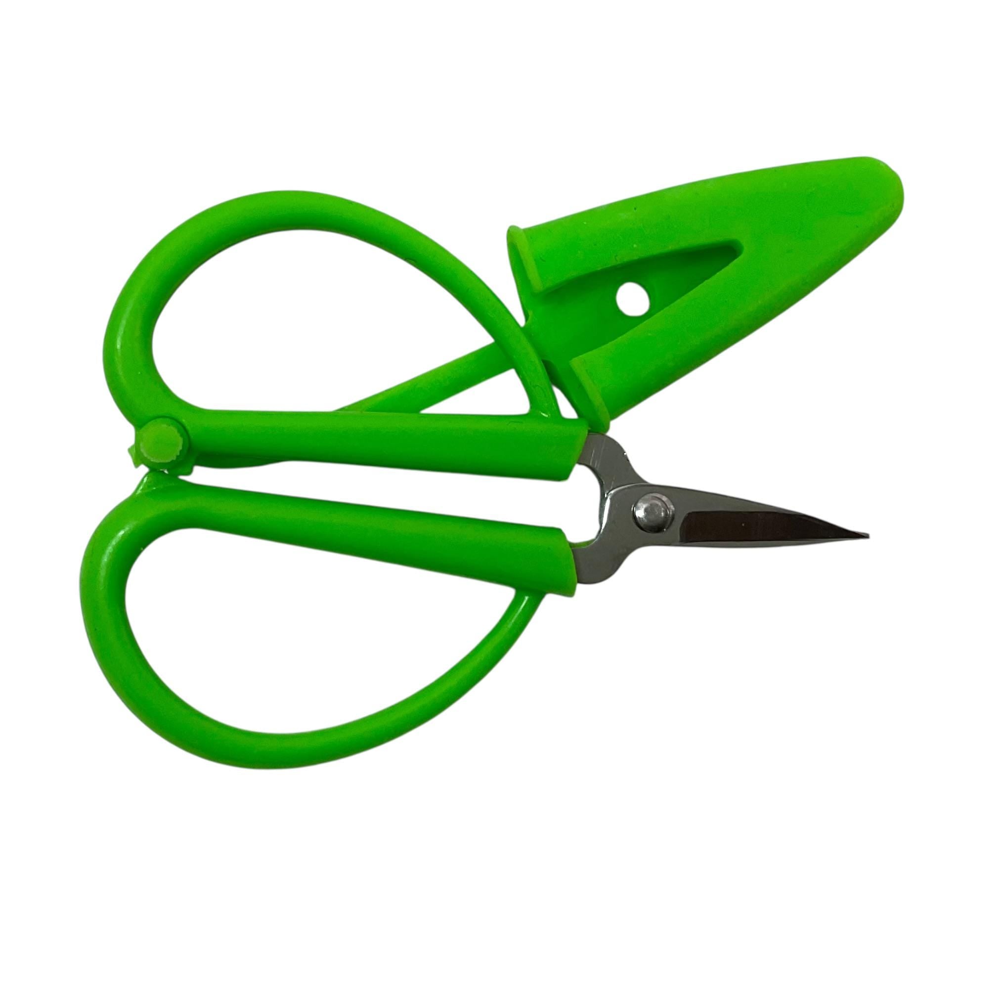 Perfect scissors for knitting and crochet, scissors with cover, attached sheath, tiny scissors for kit, air travel compliant