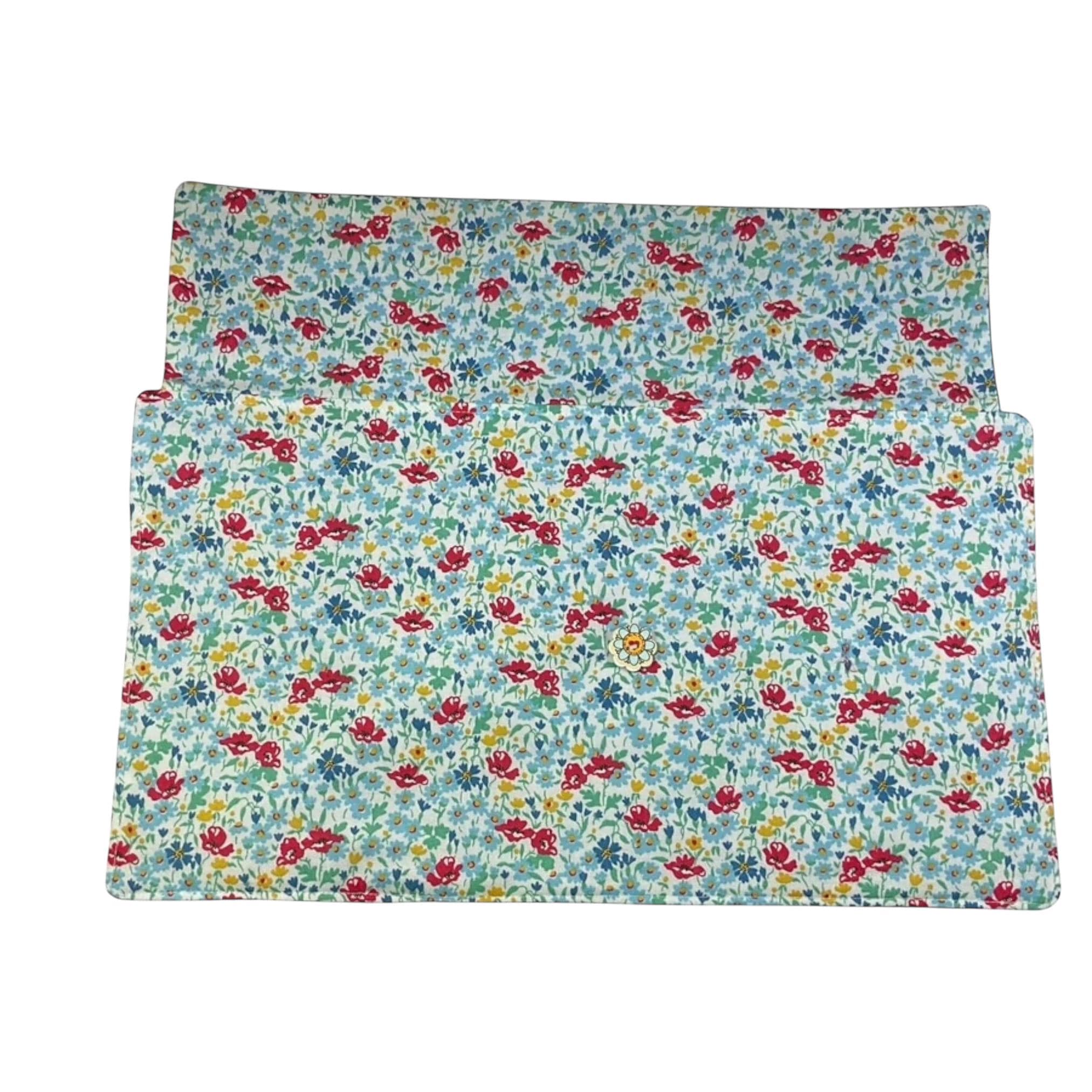 Circular needle case made from Liberty floral fabric, fixed circular sock needle pouch, knitting needle roll, knitters gift, needle holder,