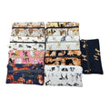 2 pocket zip pouch with various dogs breeds, double pocket case for glasses and phone holder, crafting dog lover gift, water resistant