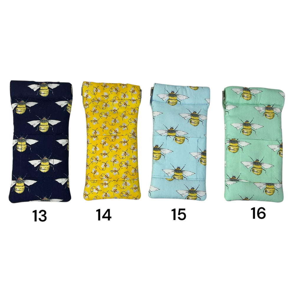 Snap shut glasses case, fabric spectacles pouch, sunglasses flex frame, ladies eyeglasses holder, women's gift, animal, children's