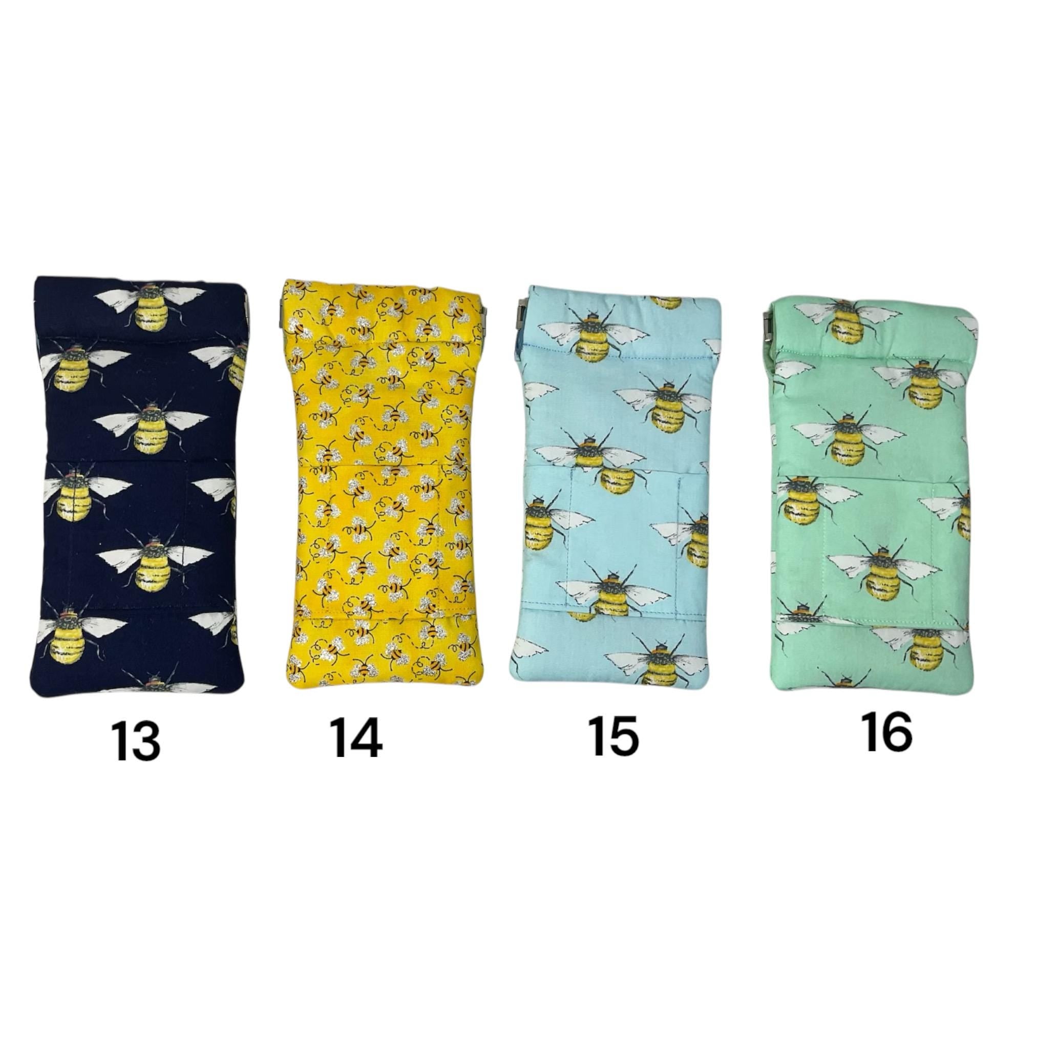 Snap shut glasses case, fabric spectacles pouch, sunglasses flex frame, ladies eyeglasses holder, women's gift, animal, children's