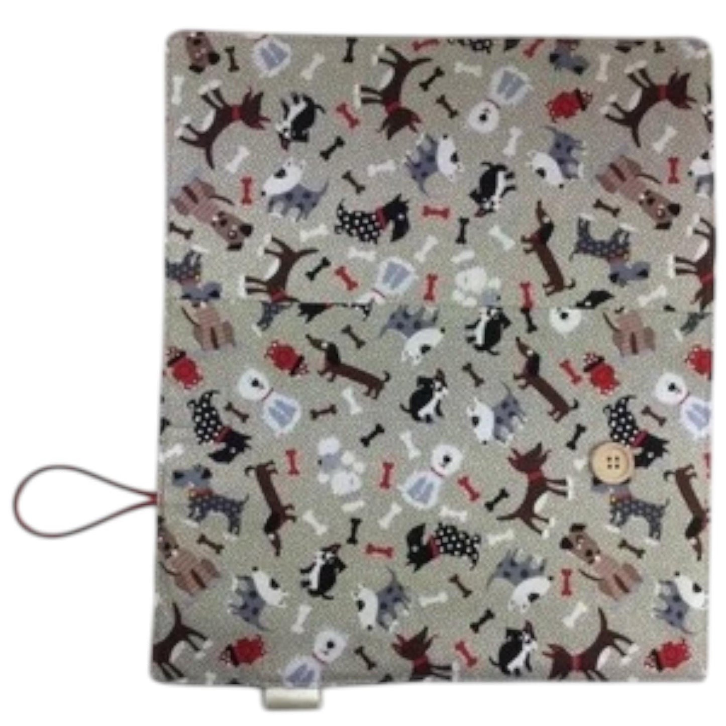 Interchangeable knitting needle case with dogs