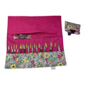 Interchangeable knitting needle case with Liberty fabric , floral addi case, chiagoo wallet, knit pro organiser pouch, hiya hiya case,