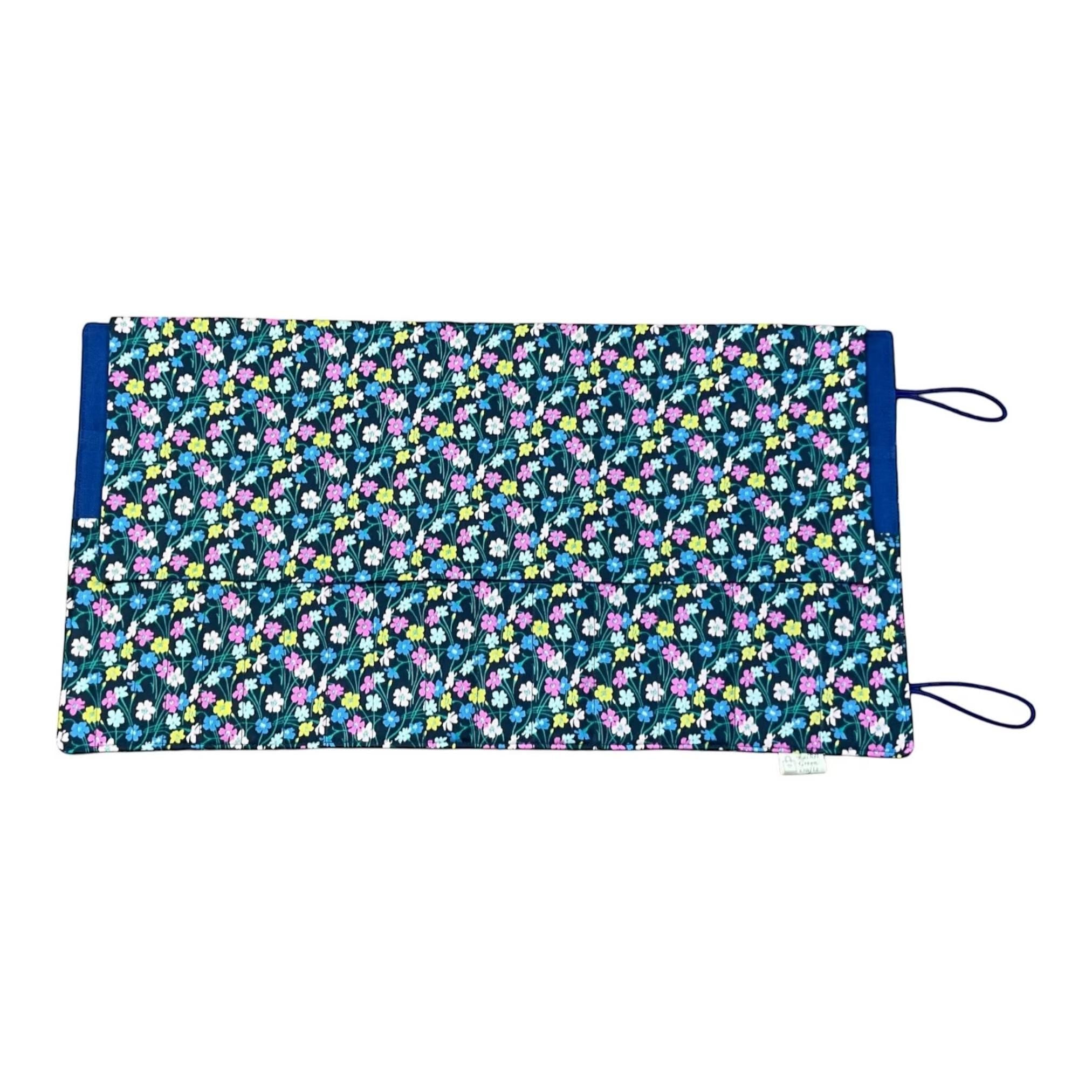 Double pointed knitting needle case made in Liberty floral fabric,  DPN or crochet hook case, sock knitters gift,