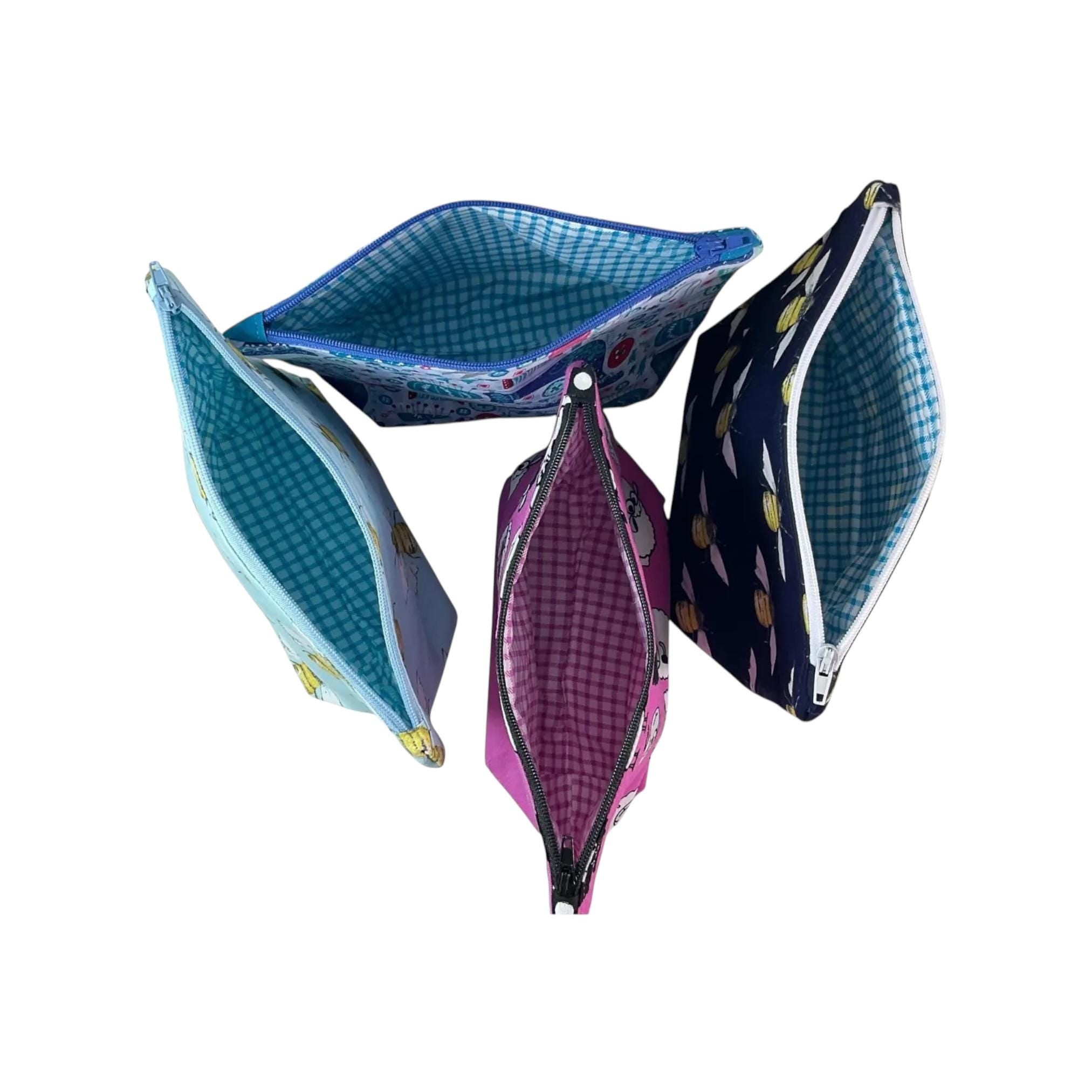 Fabric Zip Pouch: Sewing, Knitting, or Cosmetics Bag