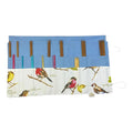 Double pointed knitting needle case with birds, garden lovers DPN Case, sock knitters gift