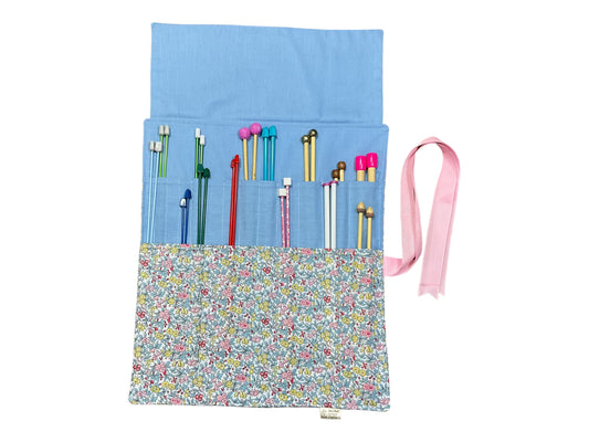 Liberty floral print Straight knitting needle case