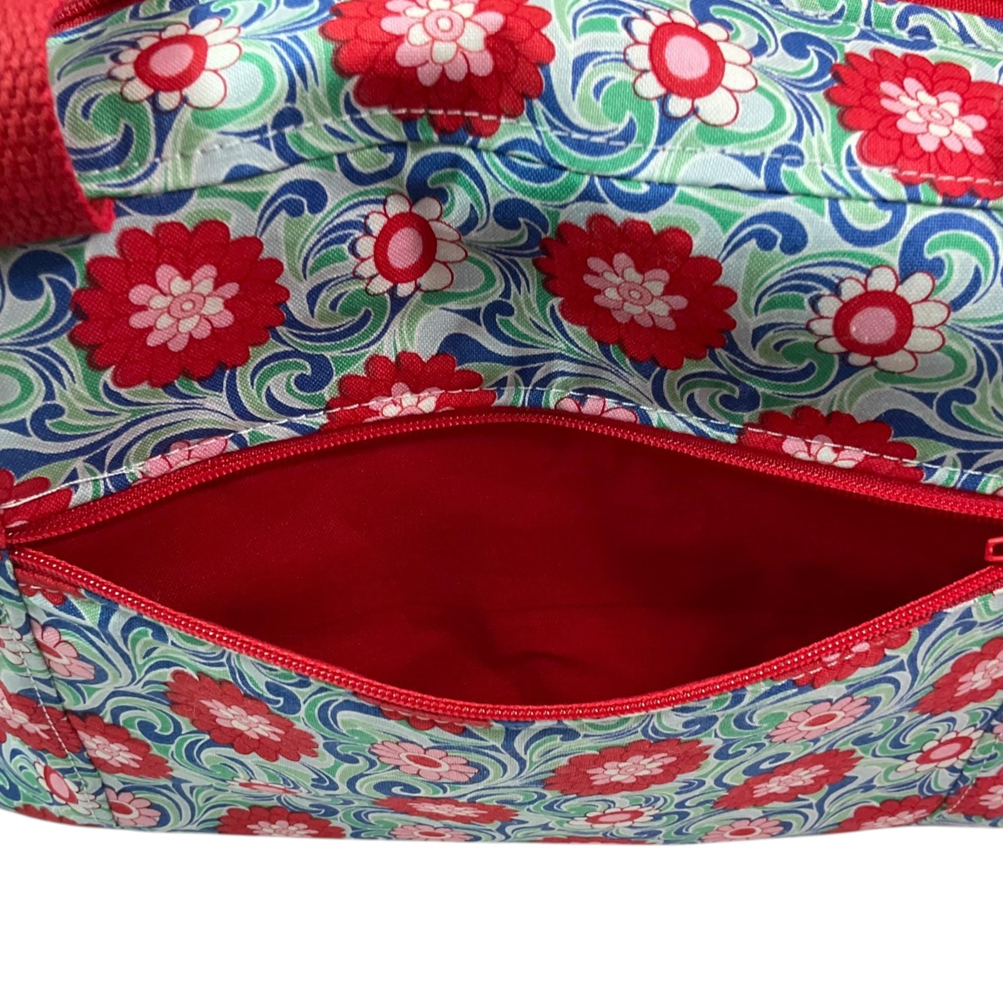 Liberty large toiletries bag with handles and zip pocket, floral Waterproof lined wash pouch, Cosmetics bag, ladies  gift, womens sponge bag