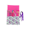 Liberty floral print Straight knitting needle case, needle roll, ribbon tie storage, knitting accessories, knitters gift,needle organiser