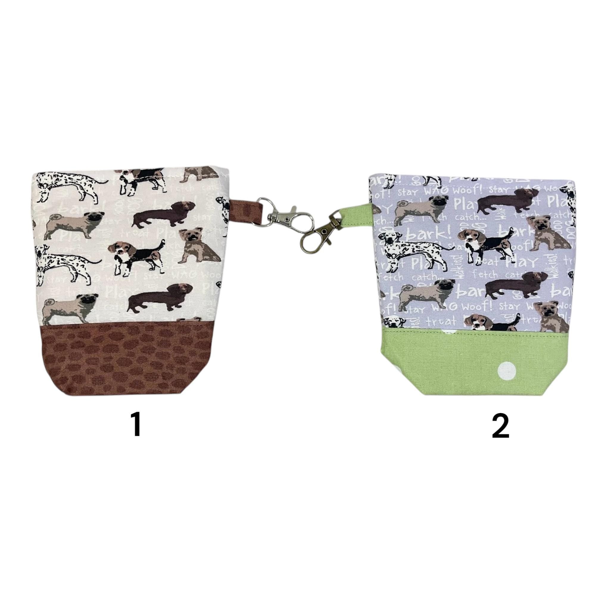Dog Print Poop Bag Holder & Treat Pouch: Puppy Walker Gift