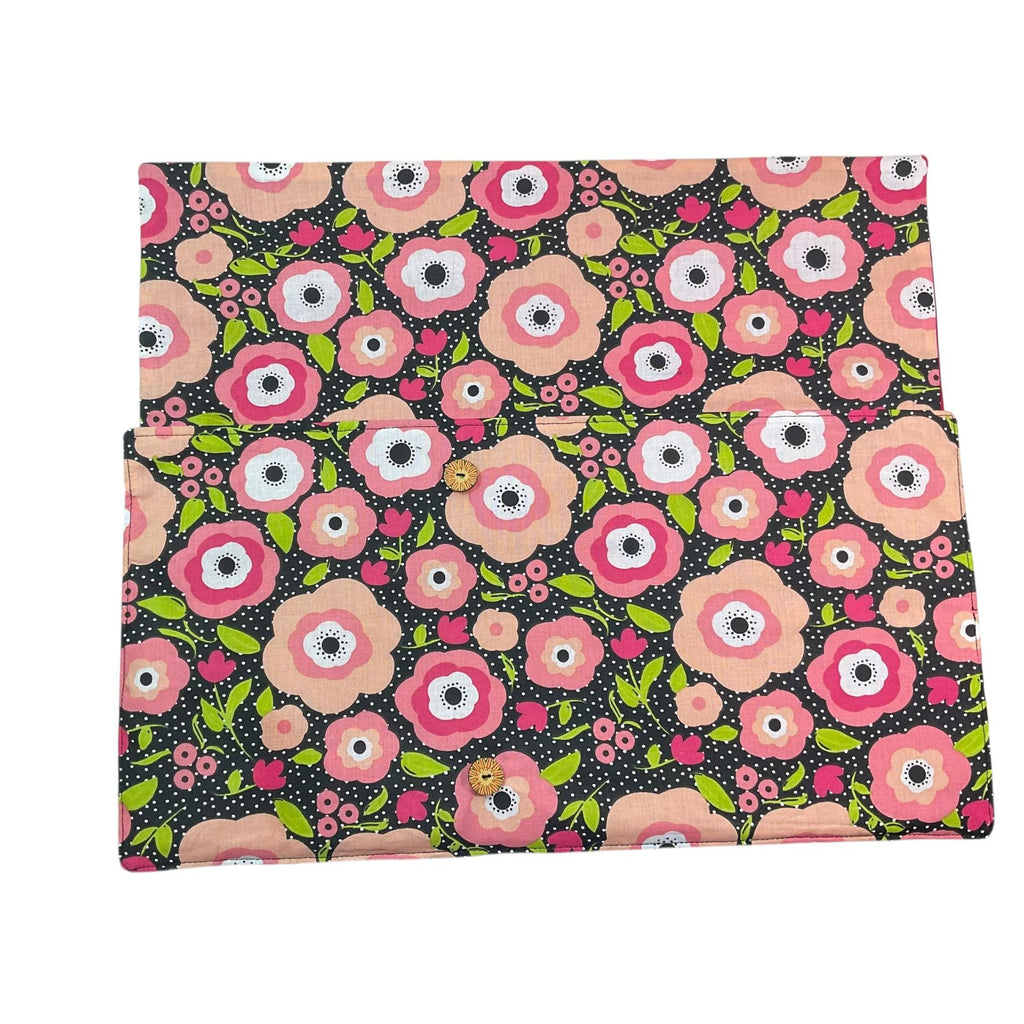 Floral DPN Knitting Needle Case: Crochet Hook Organizer, Holds up to 32 Sets