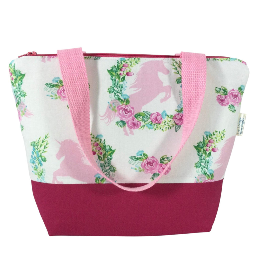 Unicorn Cotton Toiletry Bag: Kids Travel Wash Bag