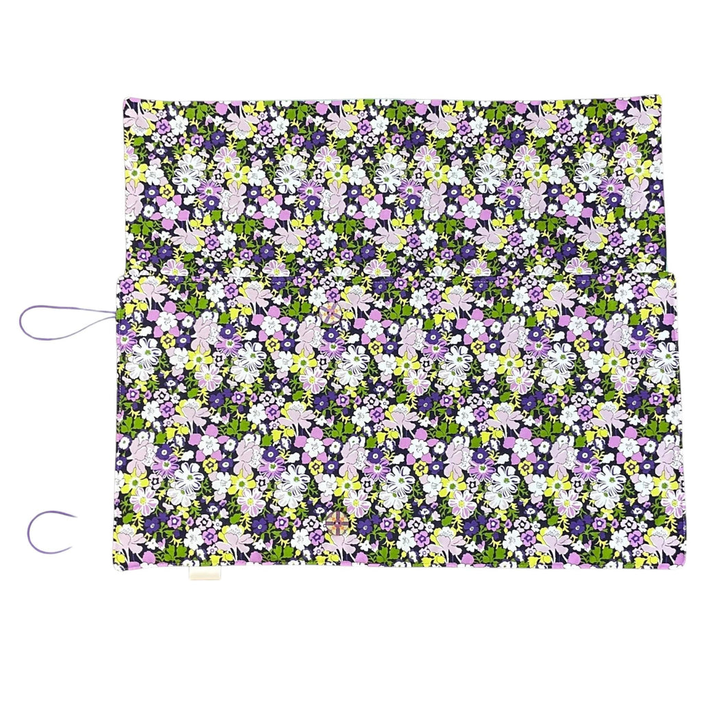 Double pointed knitting needle case made in Liberty floral fabric,  DPN or crochet hook case, sock knitters gift,