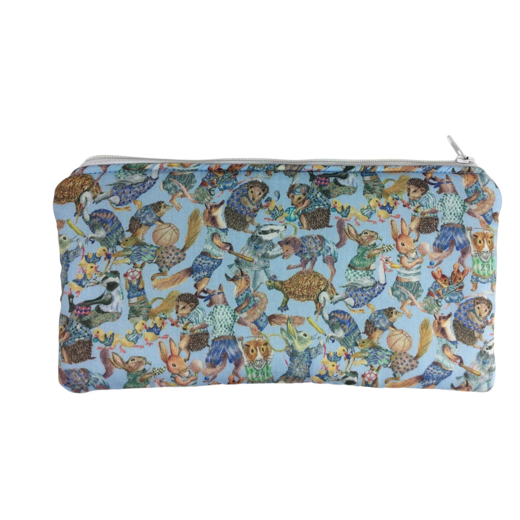 Liberty fabric zip pouch to fit larger phones, floral makeup pouch, pencil  case, notions holder, bag organiser, sunglasses, privacy pouch