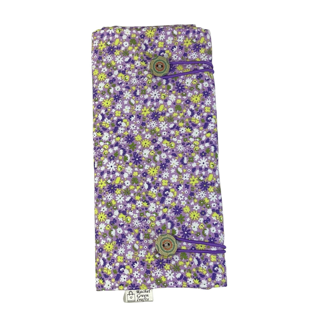 Double pointed knitting needle case made in Liberty floral fabric,  DPN or crochet hook case, sock knitters gift,