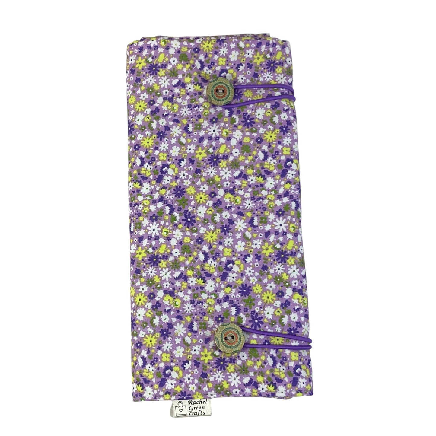 Double pointed knitting needle case made in Liberty floral fabric
