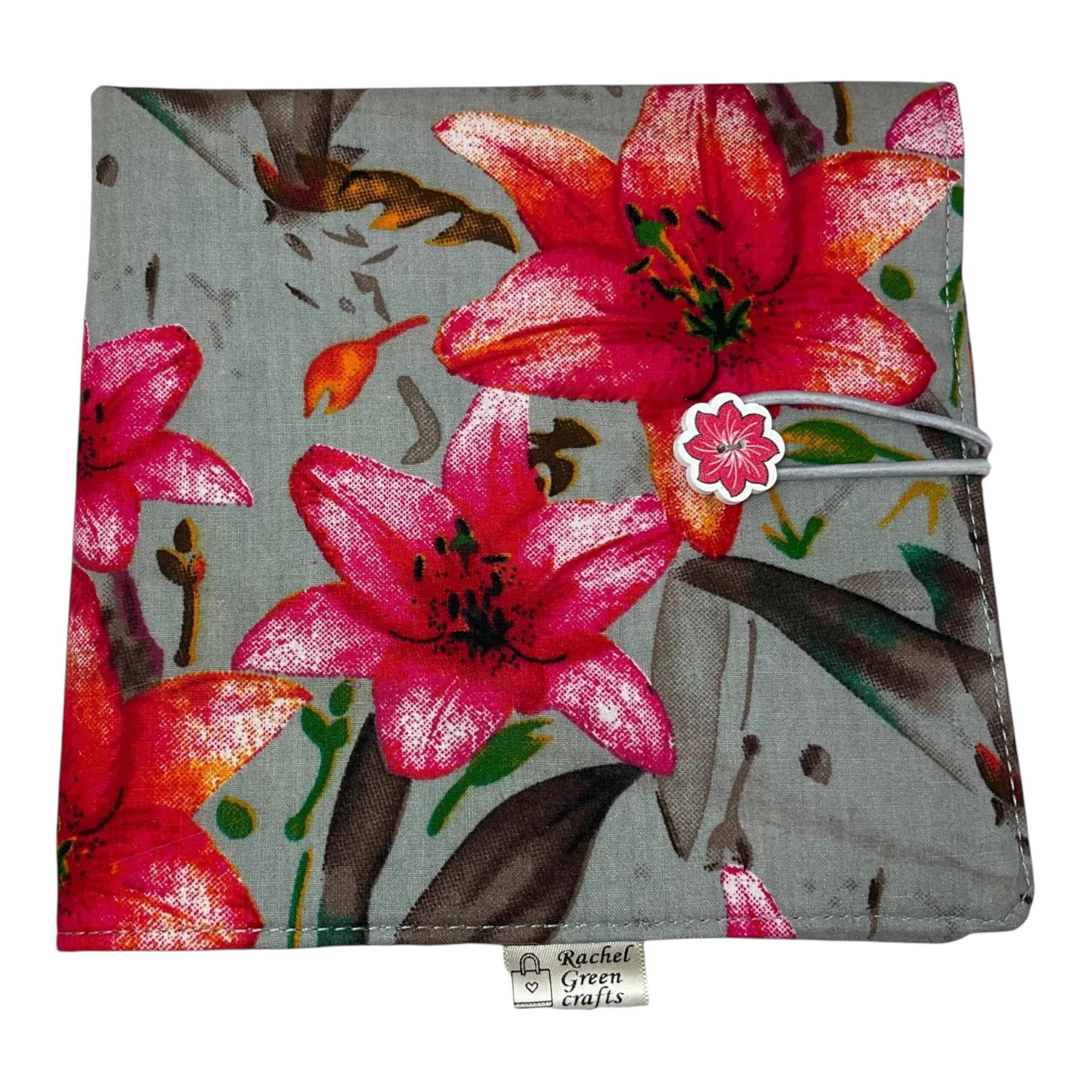 Interchangeable knitting needle case with flowers , floral addi case, chiagoo wallet, knit pro organiser pouch, hiya hiya case,