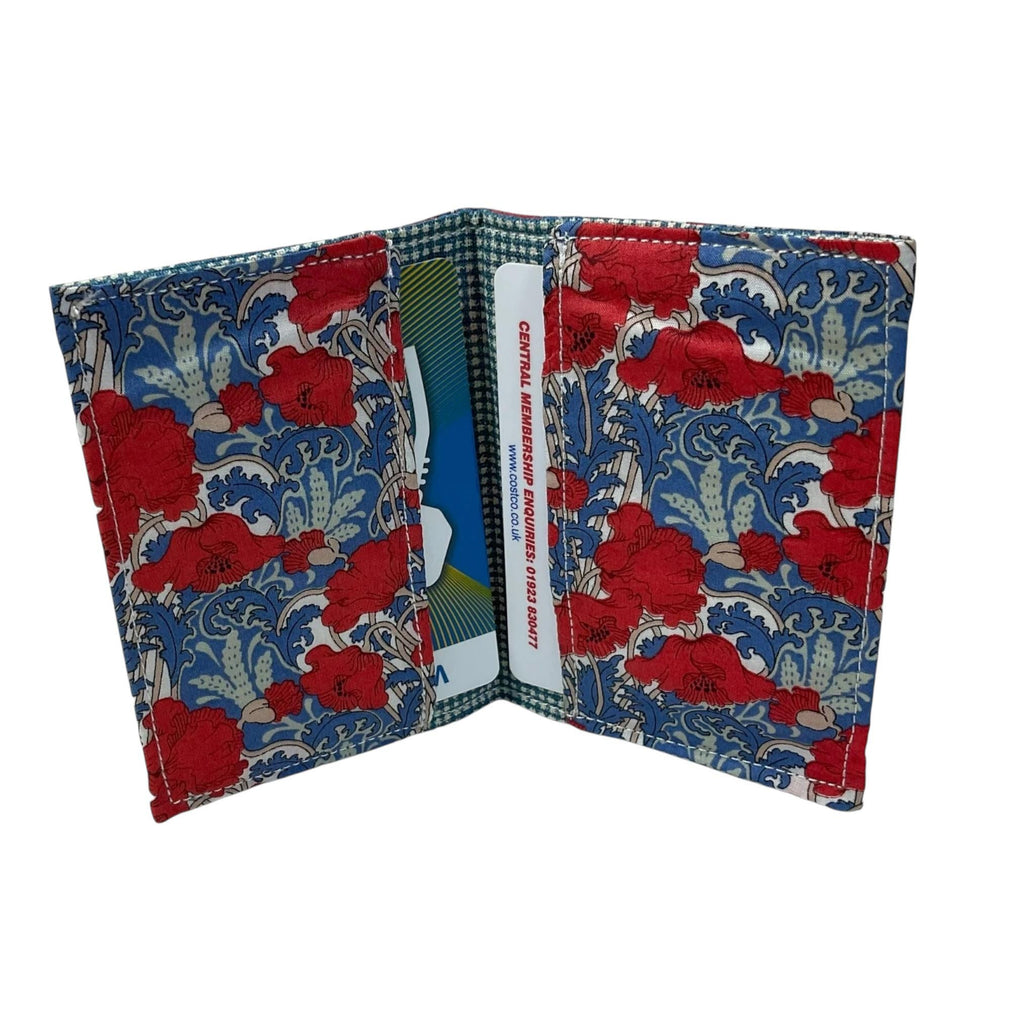 card wallet in pretty floral Liberty fabric , credit card or Oyster card pouch, loyalty card holder, ladies small gift