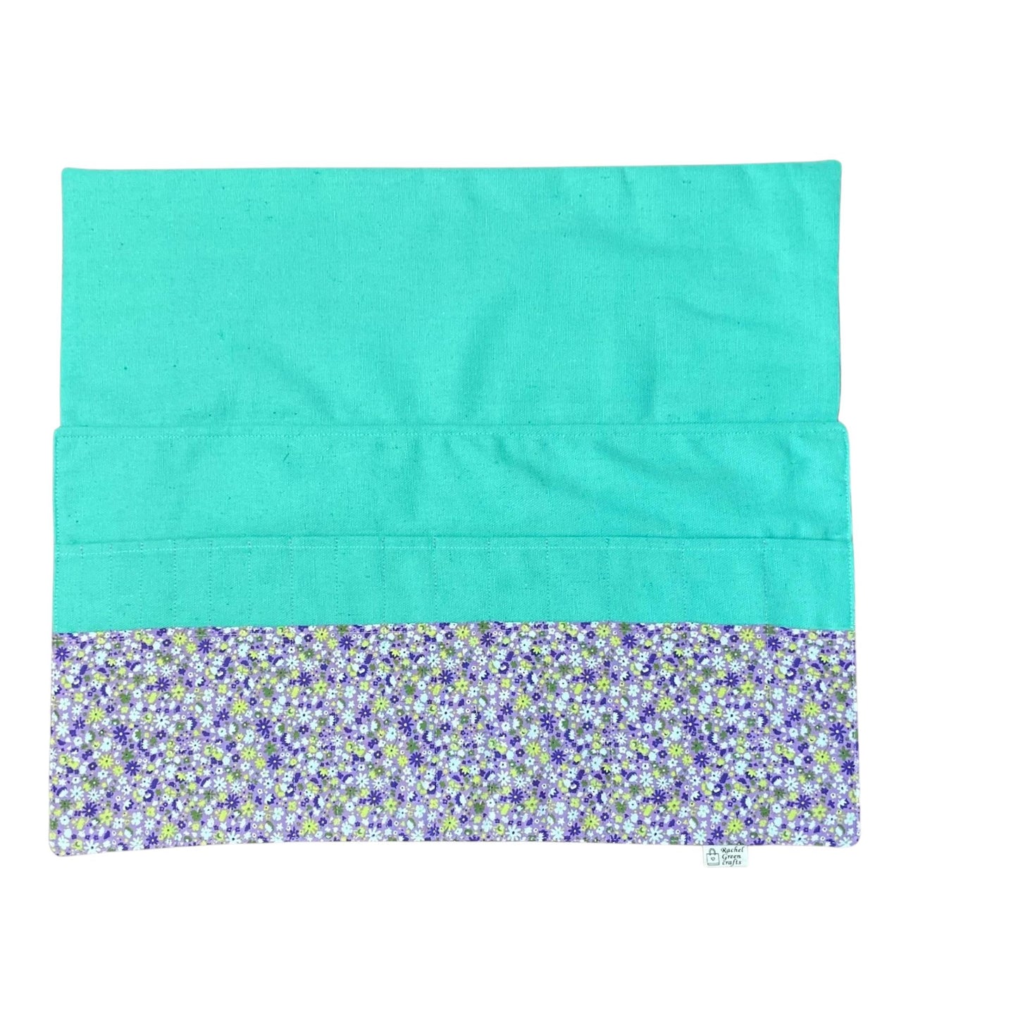 Double pointed knitting needle case made in Liberty floral fabric