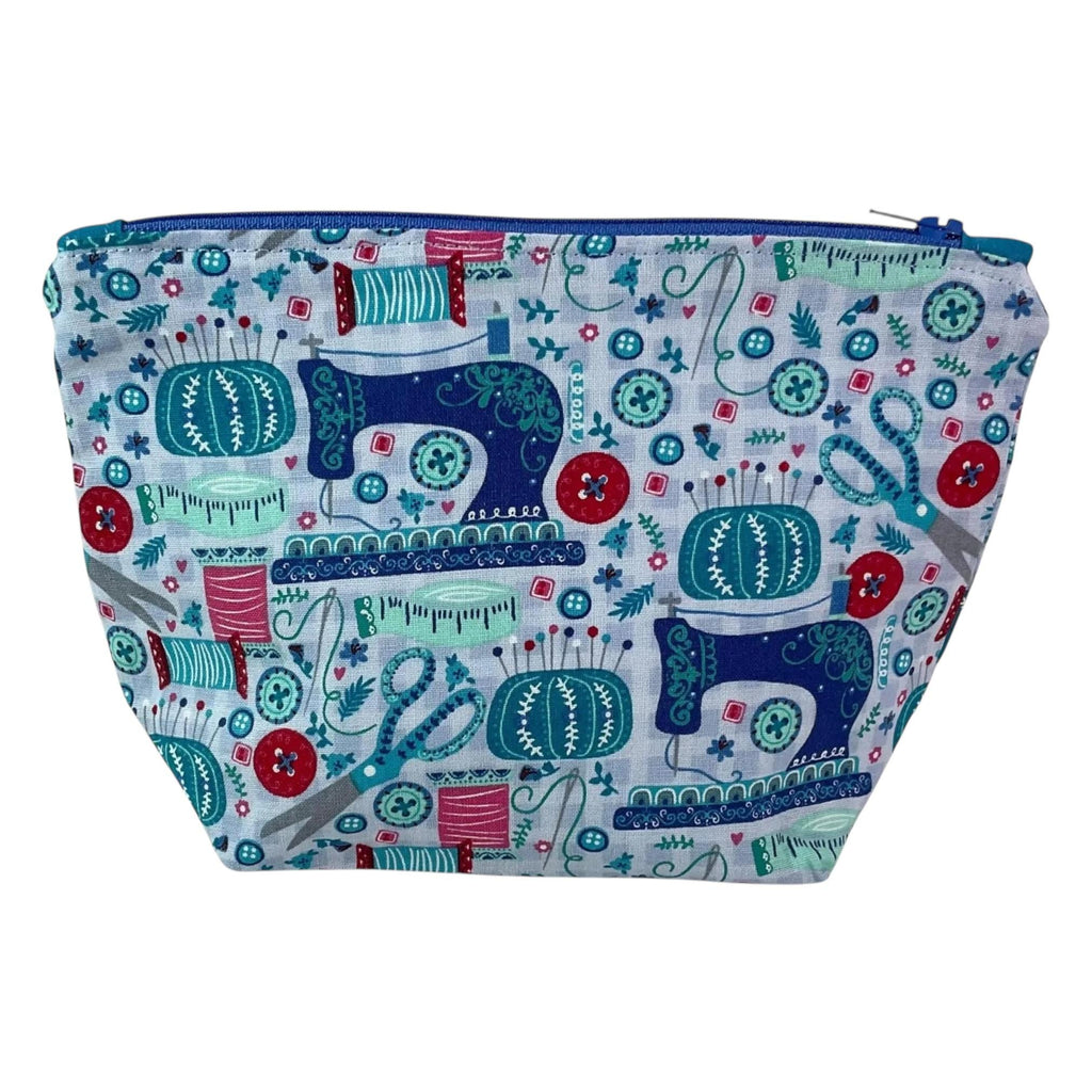 Fabric Zip Pouch: Sewing, Knitting, or Cosmetics Bag