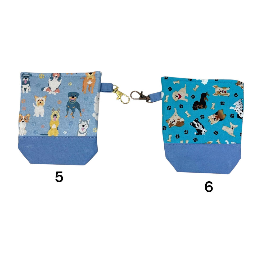 Dog Print Poop Bag Holder & Treat Pouch: Puppy Walker Gift