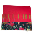 Double pointed case, floral and bird DPN Case, knitting needle case, crochet hook case, knitting roll, needle organiser, sock needle case