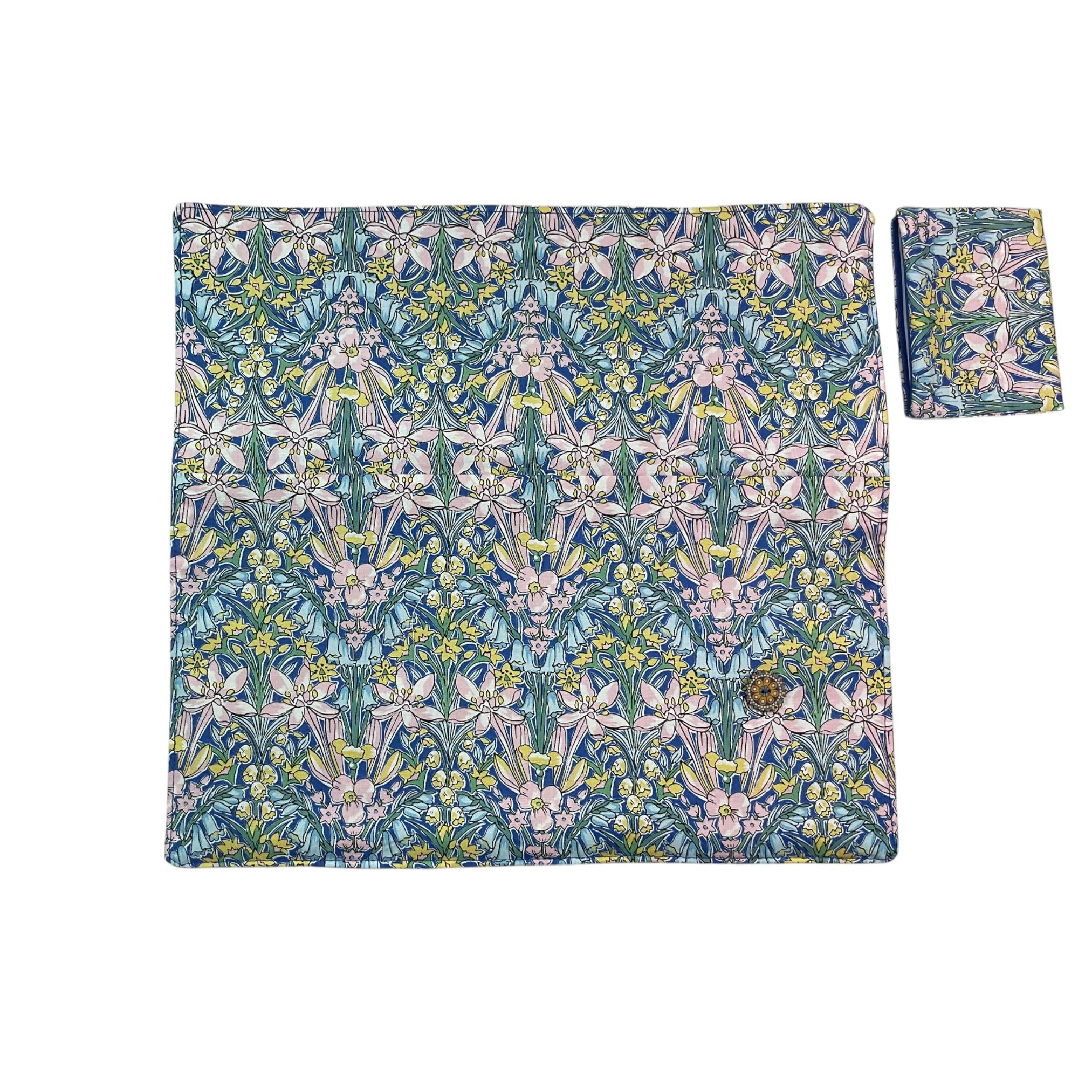 Interchangeable knitting needle case with Liberty fabric , floral addi case, chiagoo wallet, knit pro organiser pouch, hiya hiya case,