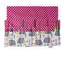 Crochet hook case with hedgehogs, Ergonomic hook organiser, roll up  case, hedgehog lover gift, knitters gift, Crochet gift, crochet storage