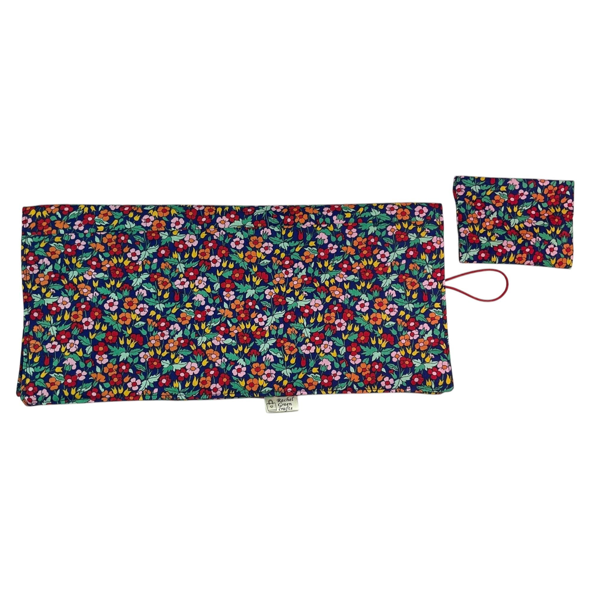 Interchangeable knitting needle case with Liberty fabric , floral addi case, chiagoo wallet, knit pro organiser pouch, hiya hiya case,