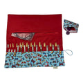 Interchangeable knitting needle case with Liberty fabric , butterfly addi case, chiagoo wallet, knit pro organiser pouch, hiya hiya case,