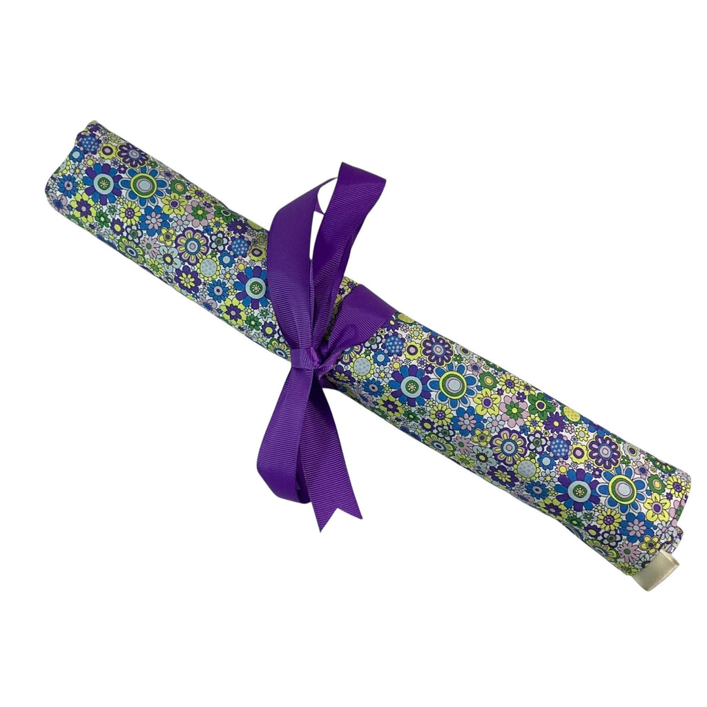 Liberty floral print Straight knitting needle case, needle roll, ribbon tie storage, knitting accessories, knitters gift,needle organiser