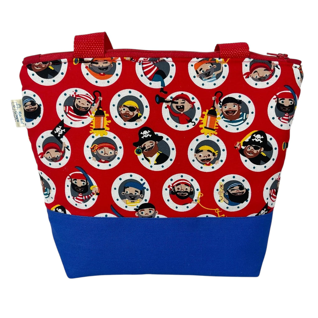 Wash bag for children with football or rockets or a pirate theme, boys travel toiletries bag with wipe clean lining and handles
