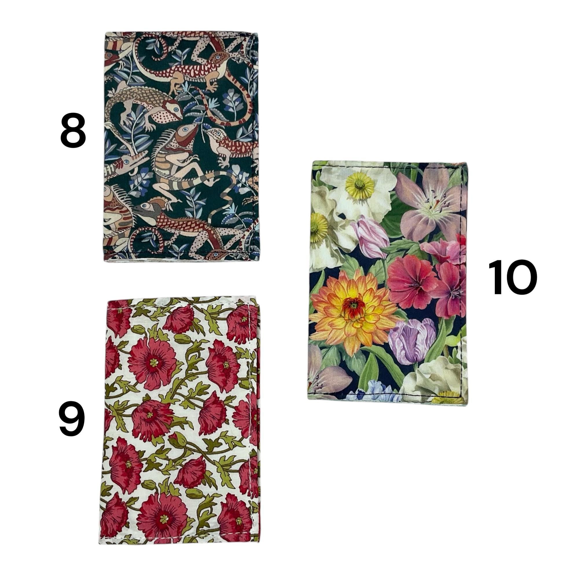 card wallet in pretty floral Liberty fabric , credit card or Oyster card pouch, loyalty card holder, ladies small gift