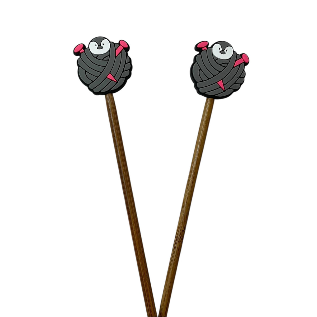 Knitting needle stitch stopper