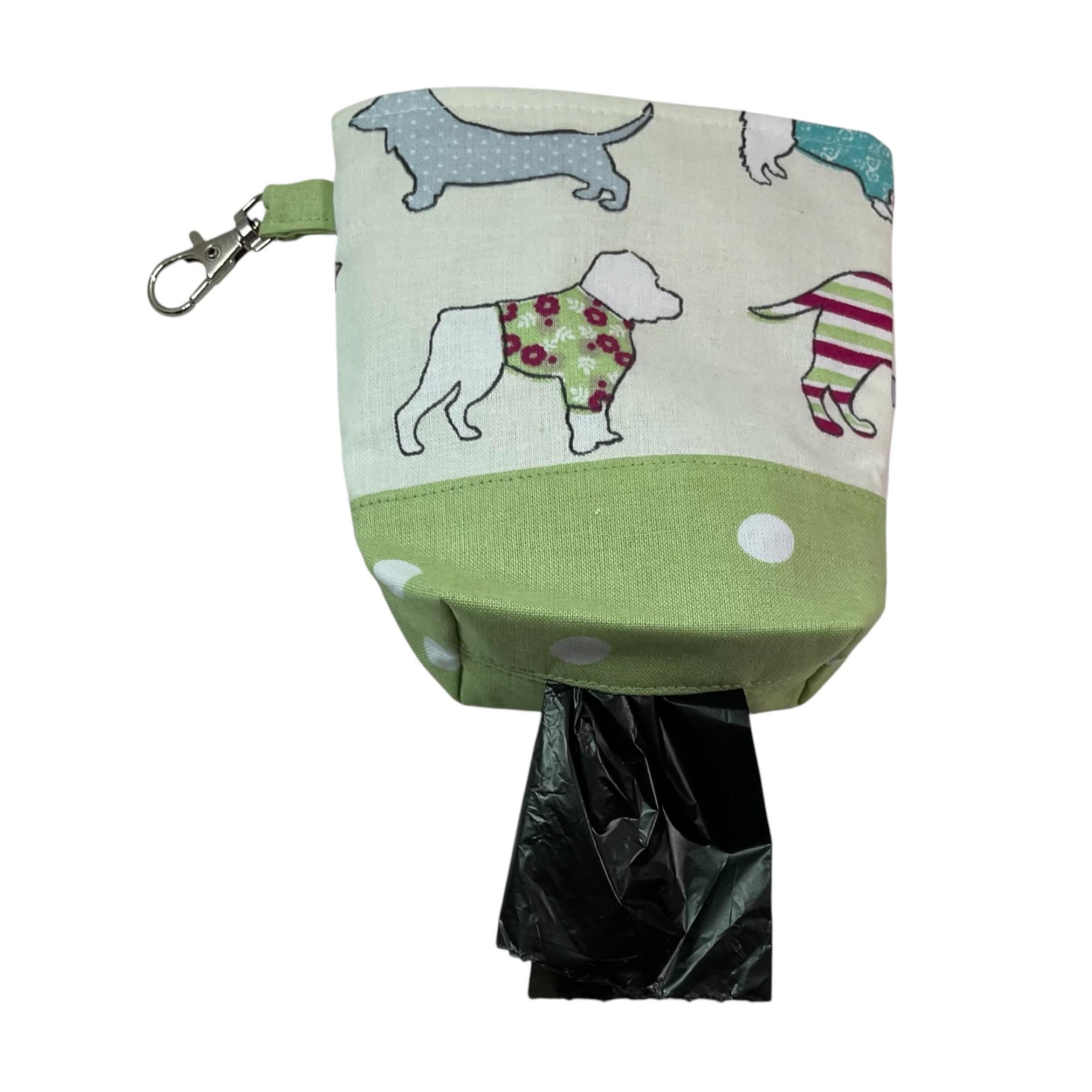 Dog Print Poop Bag Holder & Treat Pouch: Puppy Walker Gift