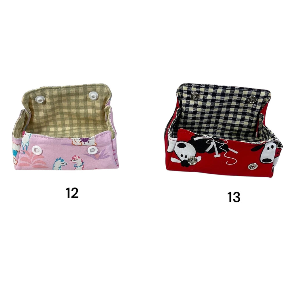 Sheep & Cats Coin Purse: Fold Up Knitting Notions Pouch