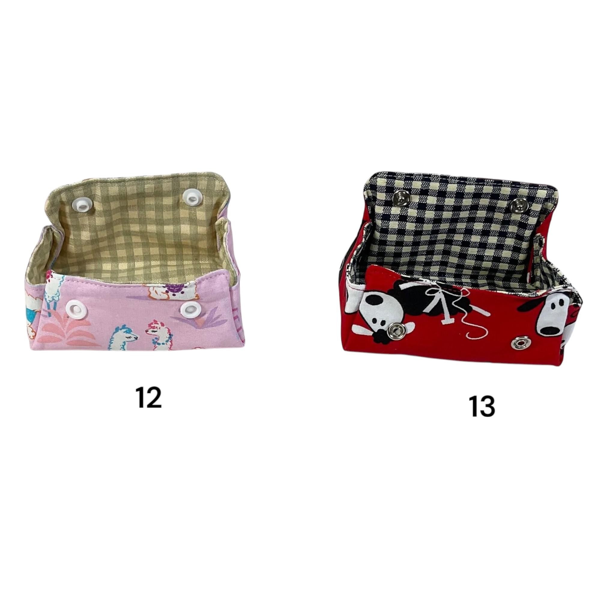 Sheep & Cats Coin Purse: Fold Up Knitting Notions Pouch