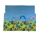 Circular needle case with butterflies, fixed circular wallet, sock needles pouch, knitting needle roll, knitters gift, needle holder,