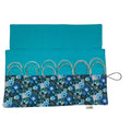 Circular needle case made from Liberty floral fabric, fixed circular sock needle pouch, knitting needle roll, knitters gift, needle holder,
