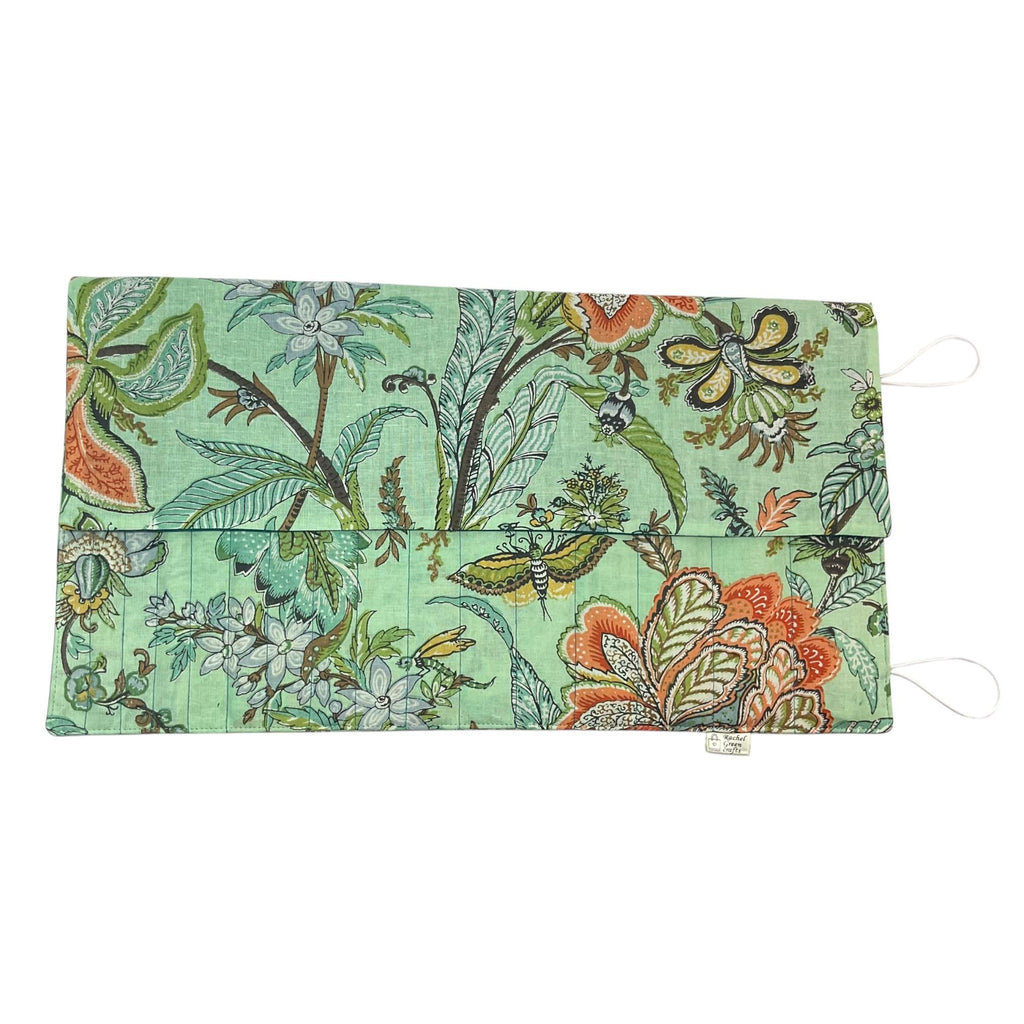 Double pointed floral knitting needle case, sock needle roll,  organiser, knitters gift