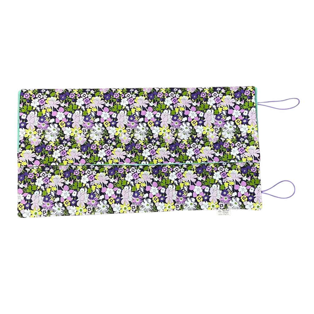 Double pointed knitting needle case made in Liberty floral fabric,  DPN or crochet hook case, sock knitters gift,