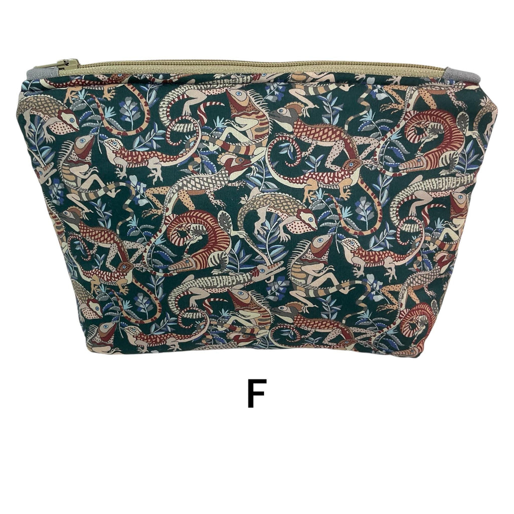 Cosmetics pouch in Liberty dog, cat and pet print tana lawn , small wash bag with waterproof lining , zipped Makeup storage, ladies gift