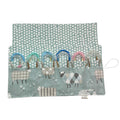 Circular knitting needle case with blue sheep,  fixed circular wallet,  sock needles storage pouch, knitters gift