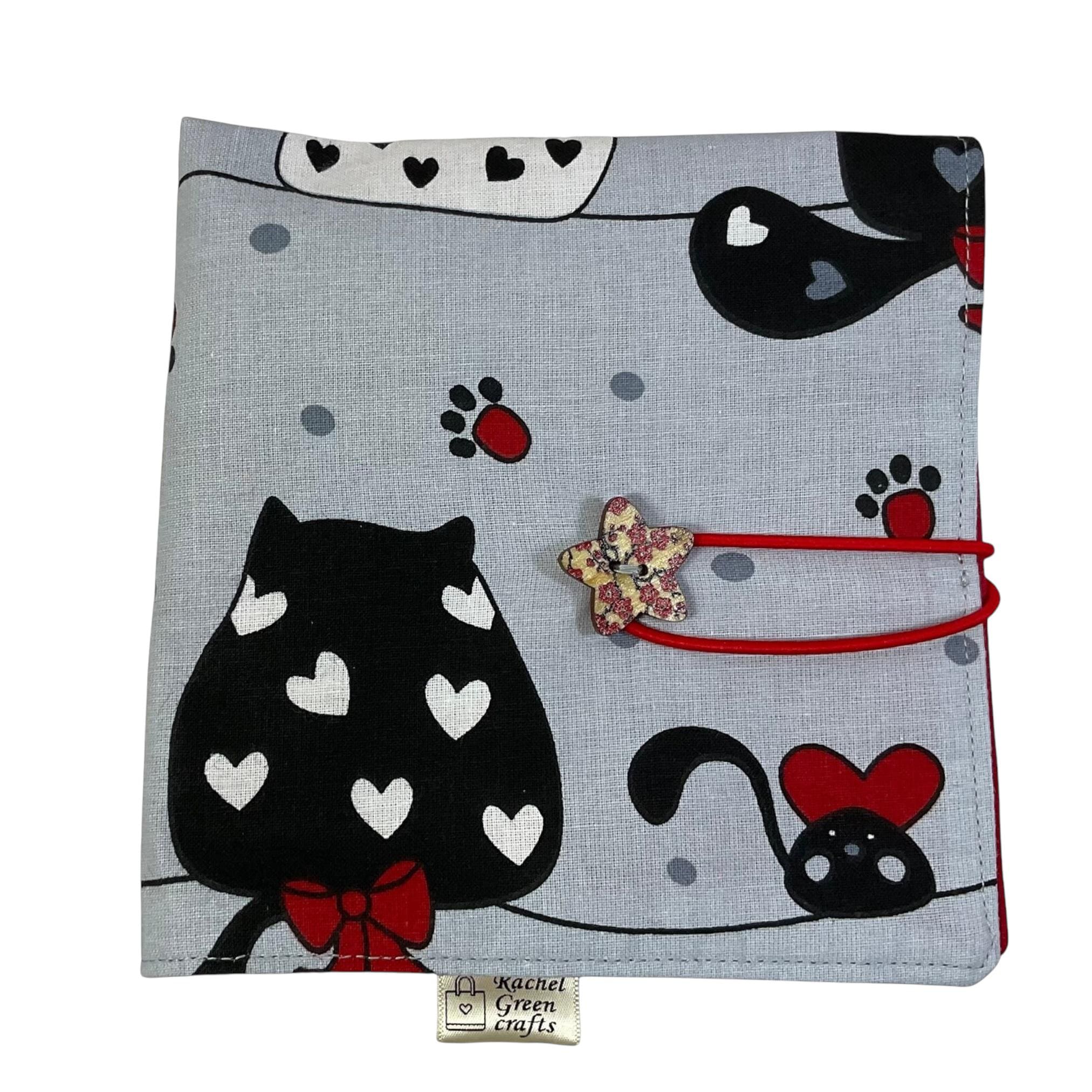Interchangeable knitting needle case with cats, holds 2 sets, addi case, chiagoo wallet, knit pro organiser, hiya hiya pouch