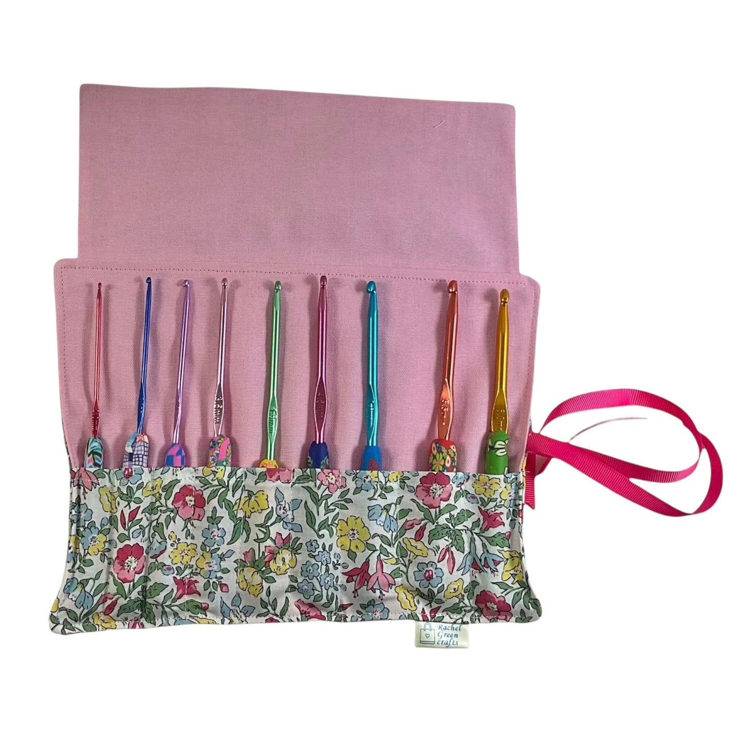 Floral Crochet Hook Set in a Liberty Fabric Case