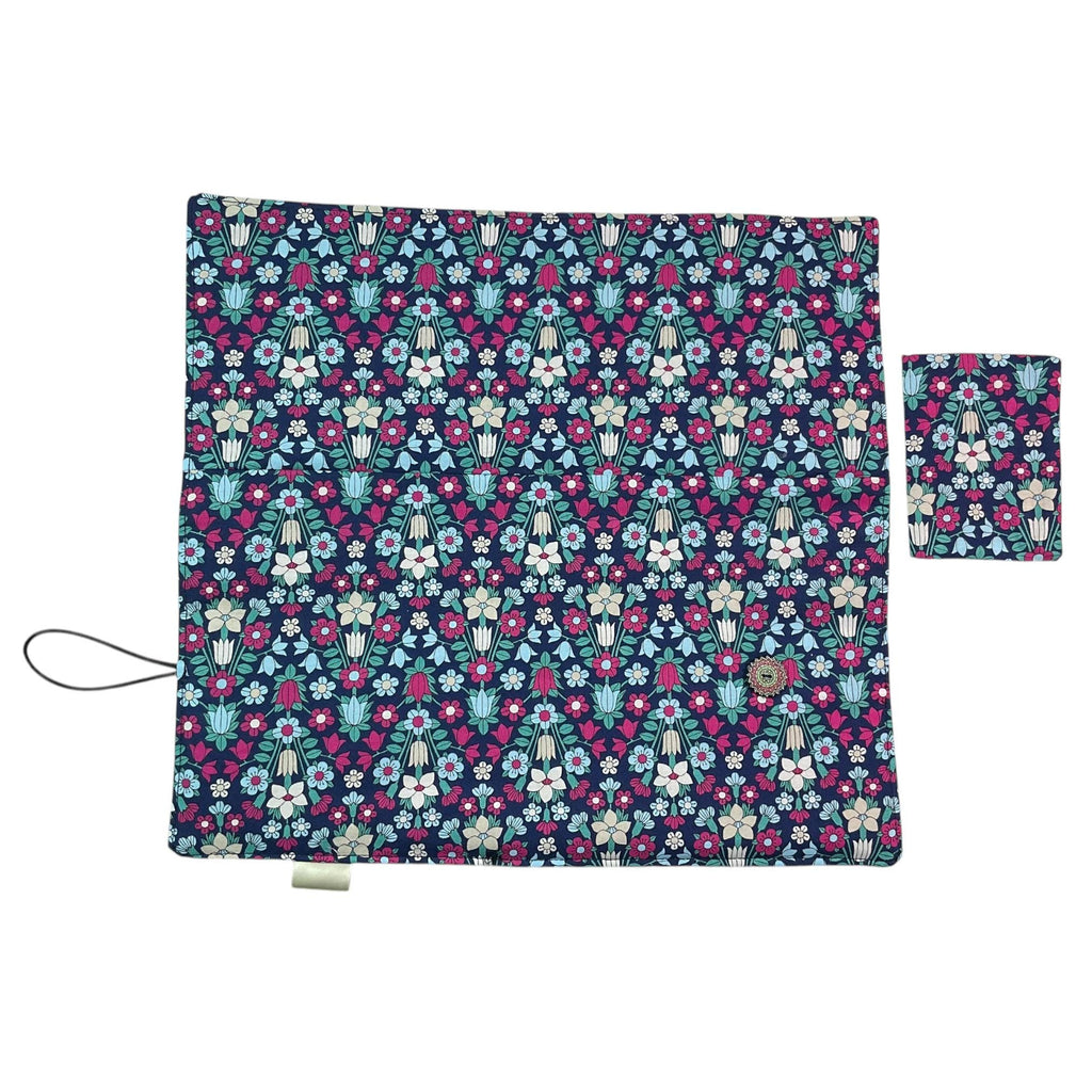 Interchangeable knitting needle case with Liberty fabric , floral addi case, chiagoo wallet, knit pro organiser pouch, hiya hiya case,