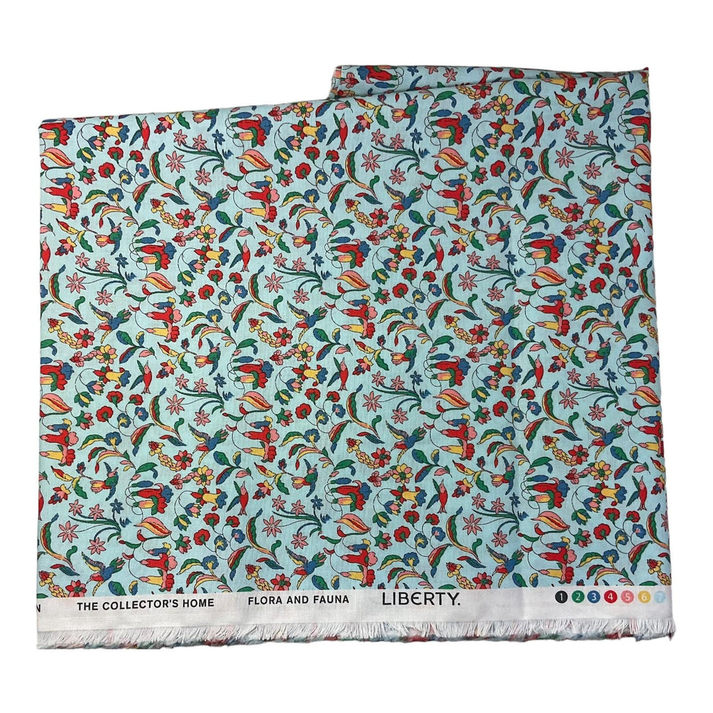 Liberty floral print Straight knitting needle case, bird needle roll, ribbon tie storage, crafting accessories, knitters gift, organiser