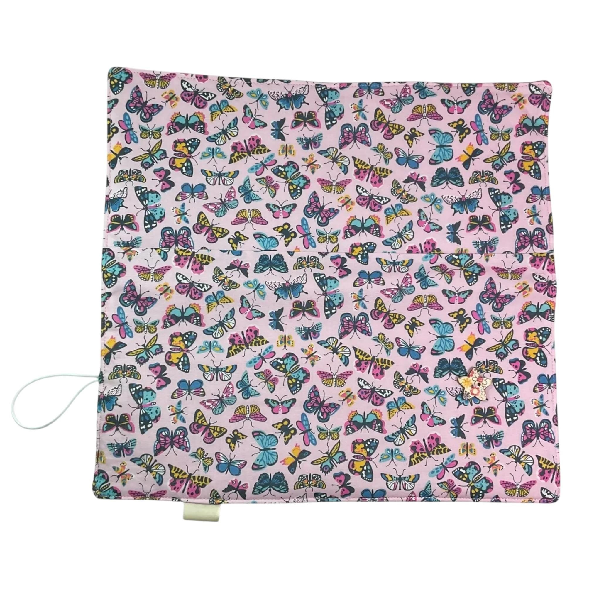 Interchangeable knitting needle case with Liberty fabric , butterfly addi case, chiagoo wallet, knit pro organiser pouch, hiya hiya case,