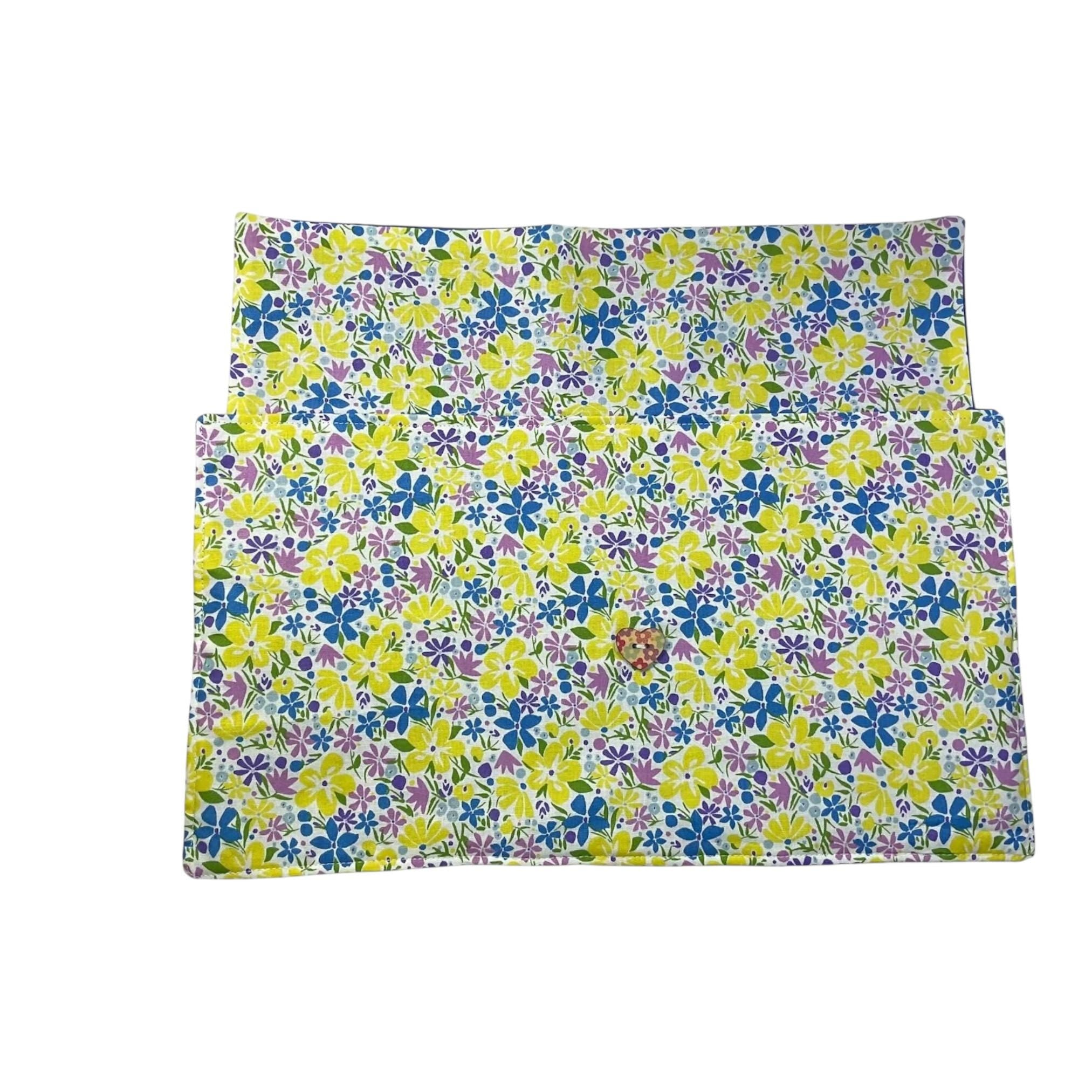 Circular needle case made from Liberty floral fabric, fixed circular sock needle pouch, knitting needle roll, knitters gift, needle holder,